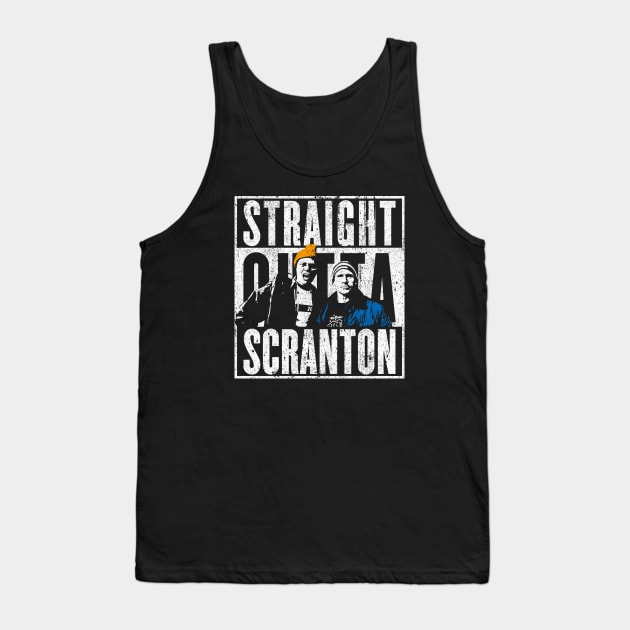 Straight Outta Scranton - Lazy Scranton Tank Top by huckblade